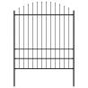 Garden Fence with Spear Top Steel Quantity in Package 1 Length 1.7 m Height 175-200 cm 