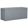 Garden Storage Box 270L Grey PP Rattan Colour grey Capacity 270 l Model slat design 