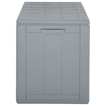 270L Grey PP Rattan Garden Storage Box | HipoMarket