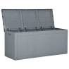 270L Grey PP Rattan Garden Storage Box | HipoMarket