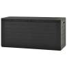 Stylish Anthracite Garden Storage Box - 116x44x55 cm