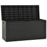 Stylish Anthracite Garden Storage Box - 116x44x55 cm