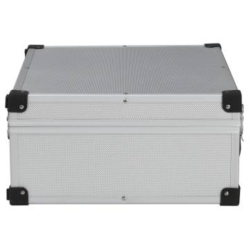 Silver Aluminium Tool Suitcase - 46x33x16 cm | HipoMarket