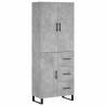 Highboard Concrete Grey - Elegant Engineered Wood Storage Unit