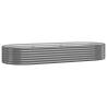 Garden Raised Bed Powder-coated Steel 249x100x36 cm - Grey