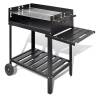 BBQ Stand Charcoal Barbecue with Wheels - Durable & Spacious