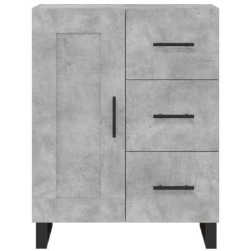 Highboard Concrete Grey - Elegant Engineered Wood Storage Unit