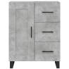 Highboard Concrete Grey - Elegant Engineered Wood Storage Unit