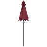 Elegant Burgundy Parasol 200x224 cm - UV Protection | Hipo Market