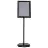 A4 Pedestal Poster Stand - Adjustable Black Aluminium Alloy