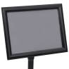 A4 Pedestal Poster Stand - Adjustable Black Aluminium Alloy