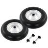 Wheelbarrow Wheels 2 pcs with Axles Solid PU 4.00-8 390 mm Quantity in Package 2 