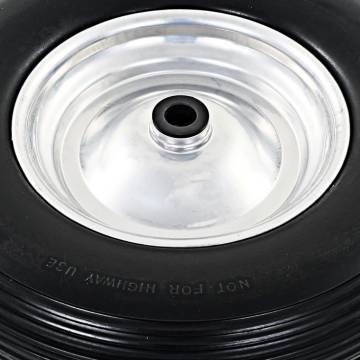 Puncture-Proof Wheelbarrow Wheels - 2 pcs with Axles - 390 mm