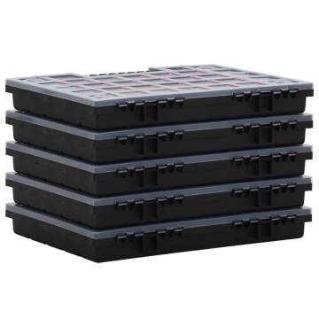 Assortment Boxes 5 pcs - 40x30x5 cm Polypropylene Organizers