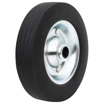 Solid Rubber & Steel Jockey Wheel Ø20x5 cm - Durable & Easy Install