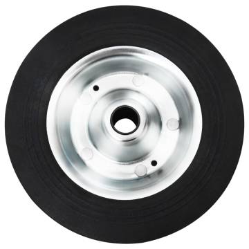 Solid Rubber & Steel Jockey Wheel Ø20x5 cm - Durable & Easy Install