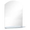 Wall Mirror with Shelf 50x70 cm - Stylish & Durable Decor