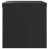 Black File Cabinet 90x40x40 cm - Durable Steel Design