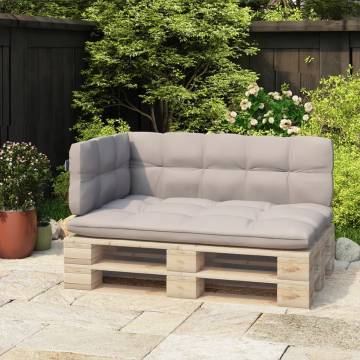 Light Grey Backrest for Pallet Sofa - Durable Iron Accessory