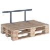 Light Grey Backrest for Pallet Sofa - Durable Iron Accessory