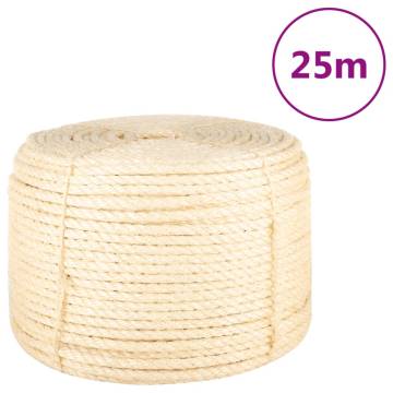 100% Sisal Rope 12mm 25m | Durable & Versatile for All Uses