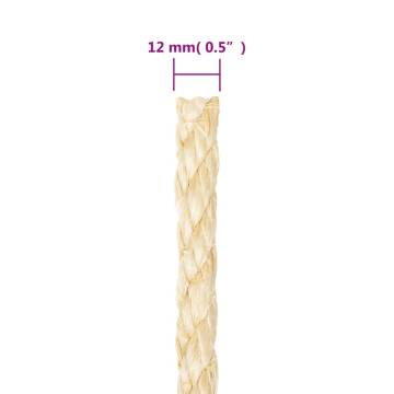 100% Sisal Rope 12mm 25m | Durable & Versatile for All Uses