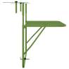 Stylish Green Balcony Table 60x40 cm - Space-Saving Design