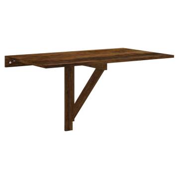 Folding Wall Table Smoked Oak - Space-Saving Design