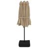 Double-Head Parasol with LEDs - Taupe 449x245 cm | Hipo Market