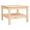 Elegant Solid Wood Pine Coffee Table - 55x55x40 cm