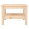 Elegant Solid Wood Pine Coffee Table - 55x55x40 cm