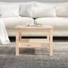 Elegant Solid Wood Pine Coffee Table - 55x55x40 cm