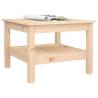 Elegant Solid Wood Pine Coffee Table - 55x55x40 cm