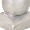 Post Caps 6 pcs Globe Final Galvanised Metal 91x91 mm