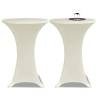 Standing Table Cover Ø70cm Cream Stretch 2 pcs Colour cream Size 70 cm Quantity in Package 2 