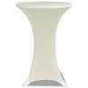 Cream Stretch Standing Table Cover Ø70cm - Set of 2