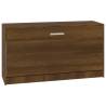 Shoe Bench Brown Oak - Stylish & Practical Storage - 80x24x45 cm