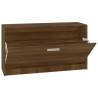 Shoe Bench Brown Oak - Stylish & Practical Storage - 80x24x45 cm