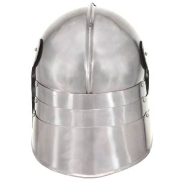 Medieval Knight Helmet Antique Replica LARP Silver Steel