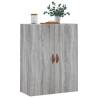 Wall Mounted Cabinet Grey Sonoma - Elegant Storage Solution