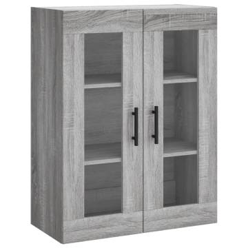 Stylish Grey Sonoma Highboard | Durable Engineered Wood