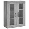 Stylish Grey Sonoma Highboard | Durable Engineered Wood