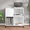 High Gloss White Record Cabinet - Stylish & Practical Storage