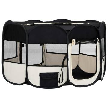 Foldable Dog Playpen with Carrying Bag - 145x145x61 cm