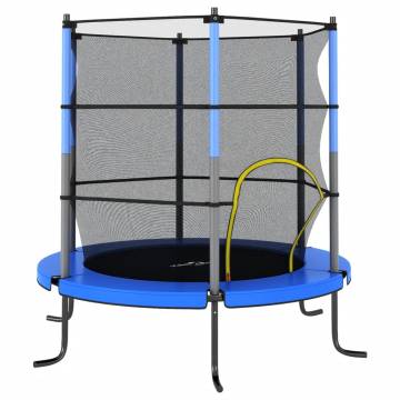 Trampoline with Safety Net - Blue 140x160 cm | HipoMarket