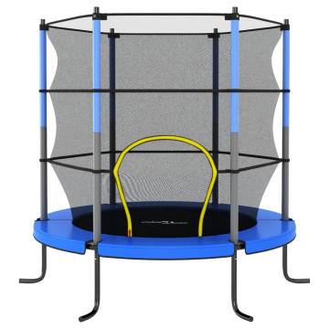 Trampoline with Safety Net - Blue 140x160 cm | HipoMarket