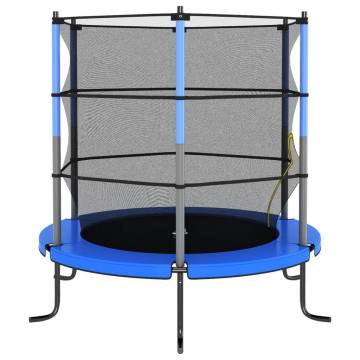 Trampoline with Safety Net - Blue 140x160 cm | HipoMarket