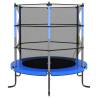 Trampoline with Safety Net - Blue 140x160 cm | HipoMarket