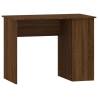 Brown Oak Desk 100x55x75 cm - Stylish Engineered Wood