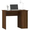 Brown Oak Desk 100x55x75 cm - Stylish Engineered Wood